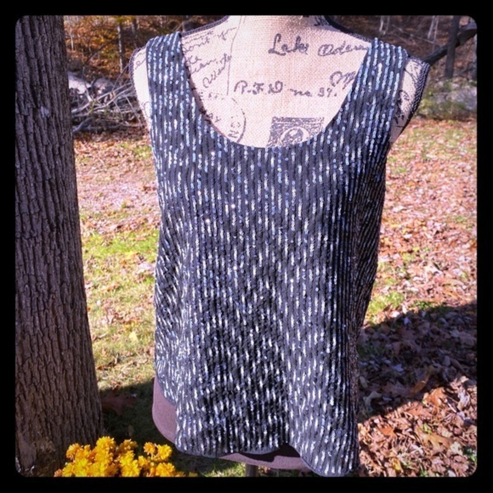 Sequin top sz m